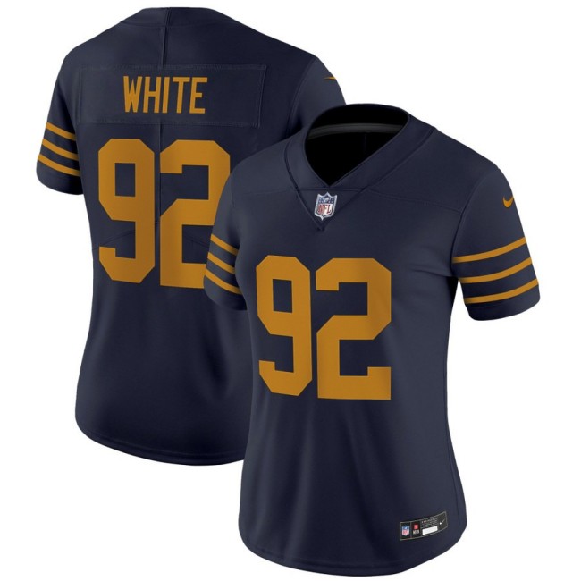Women's Green Bay Packers #92 Reggie White Navy The 1923 Classic Nike Vapor Limited Stitched NFL Jersey