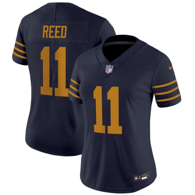 Women's Green Bay Packers #11 Jayden Reed Navy The 1923 Classic Nike Vapor Limited Stitched NFL Jersey