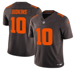 Youth Cleveland Browns #10 Quinshon Judkins Brown 'Alpha Dawg Edition' Nike Vapor Limited NFL Jersey