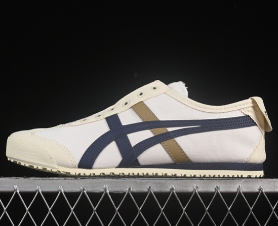Onitsuka Tiger MEXICO 66 Slip-On Cream Peacoat Navy 1183A360-116 (Men's US7-11 Women's USW5.5-8) Sneaker