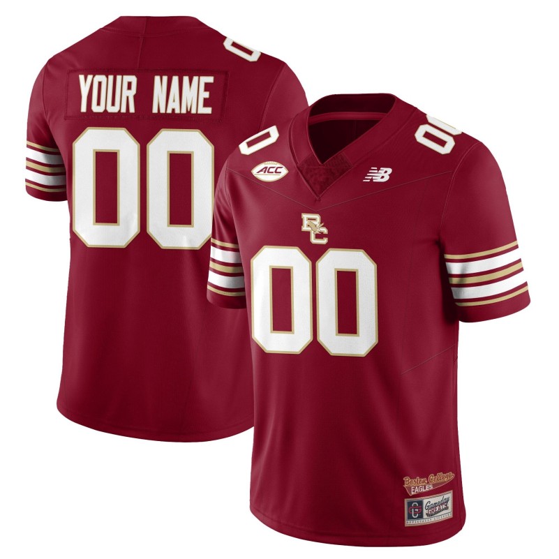 Boston College Eagles Custom Maroon NB 2025 Uniforms Stitched Football Jersey