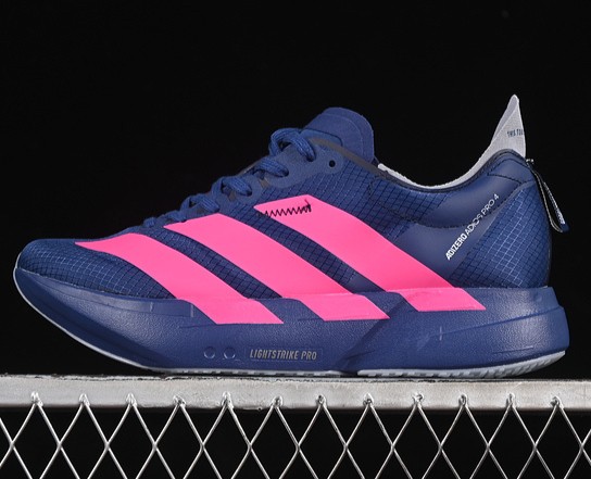 adidas Adizero Adios Pro 4 Blue Pink JR1228 Sneaker (Men's US7-11.5 Women's USW5-7.5)