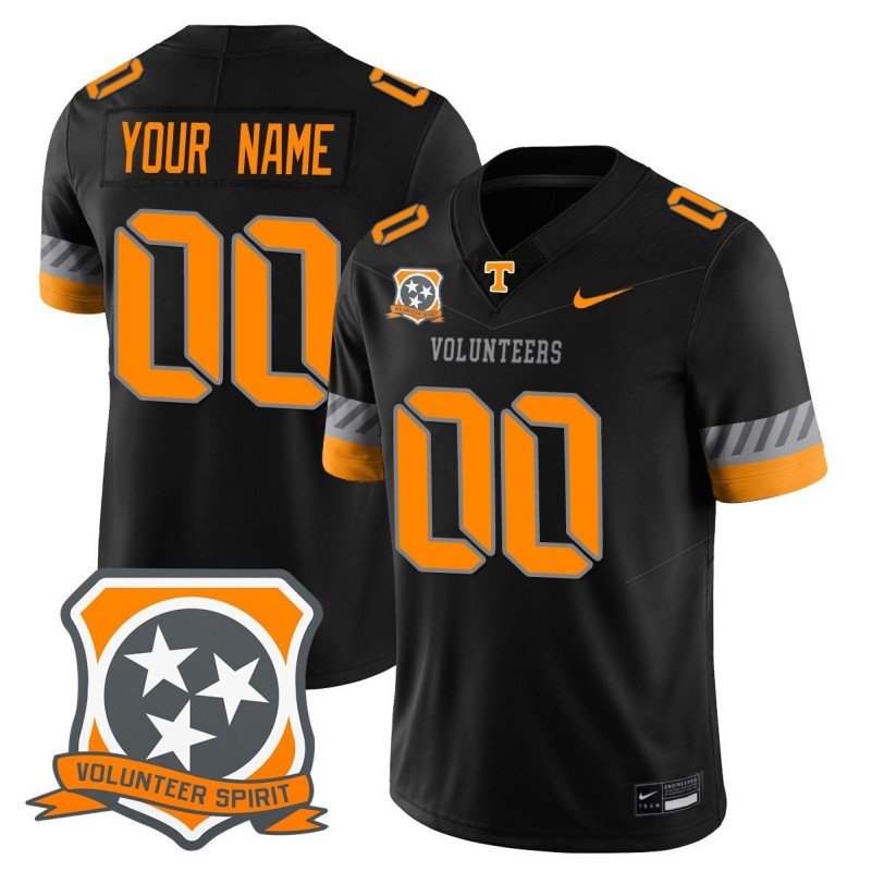 Tennessee Volunteers 2025 Spirit Limited Custom Stitched Football Jersey Black