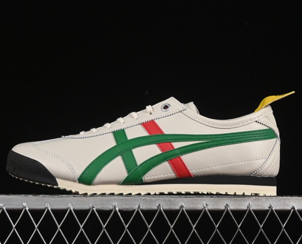 Onitsuka Tiger Mexico 66 SD White Green Red 1183A872-100 (Men's US7-11 WMNS USW5.5-8) Unisex Sneaker