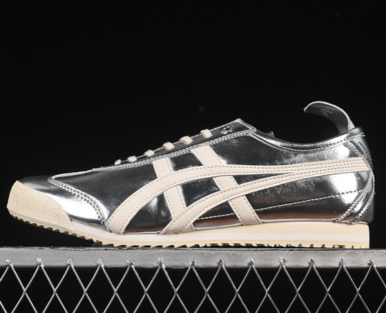 Onitsuka Tiger Mexico 66 SD Pure Cream Silver 1183B955-020 (Men's US7-11 WMNS USW5.5-8) Unisex Sneaker