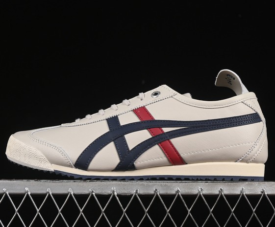 Onitsuka Tiger Mexico 66 SD Grey Blue Red 1183C015-201 (Men's US7-11 WMNS USW5.5-8) Unisex Sneaker
