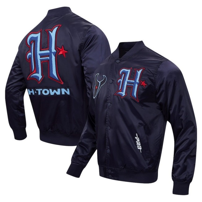Men's Houston Texans 2025 H-Town Navy Stitched Jacket