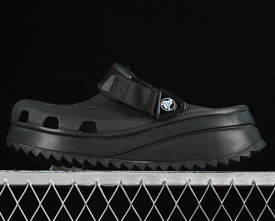 Women's Crocs Classic Hiker Clog Black/Black Shoes
