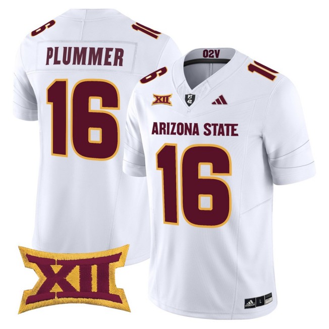 Men's Arizona State Sun Devils #16 Jake Plummer White 2025 Vapor Limited Stitched Football Jersey