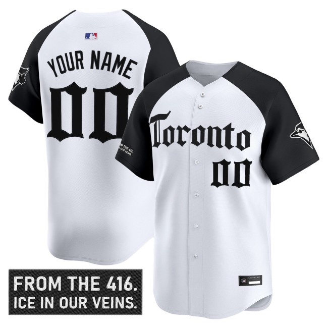 Toronto Blue Jays Custom 'Gothic North Edition' Limited Stitched MLB Jersey - Alternate