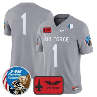 Men's Air Force Falcons #1 Team Honor F-16 F.U.S.E. 2025 'Air Power Legacy Series' Vapor Limited Stitched Football Jersey
