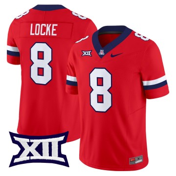 Men's Arizona Wildcats #8 Braedyn Locke Red F.U.S.E. 2025 Vapor Limited Stitched Football Jersey