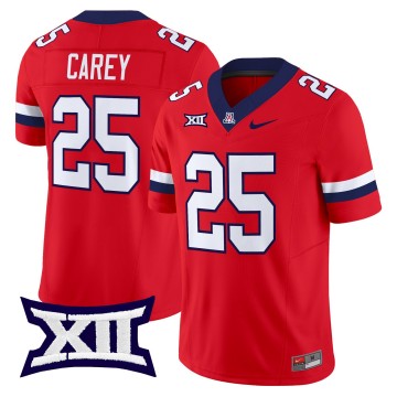 Men's Arizona Wildcats #25 Ka'Deem Carey Red F.U.S.E. 2025 Vapor Limited Stitched Football Jersey