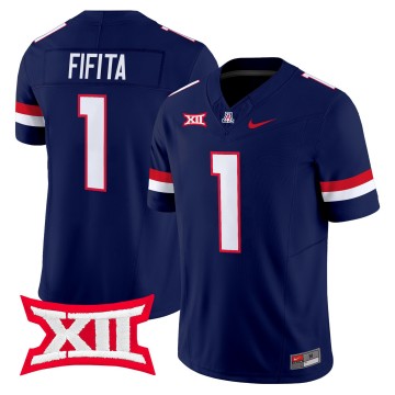 Men's Arizona Wildcats #1 Noah Fifita Navy F.U.S.E. 2025 Vapor Limited Stitched Football Jersey