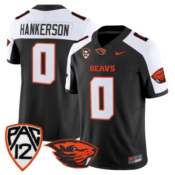 Men's Oregon State Beavers #0 Anthony Hankerson Black Alternate F.U.S.E. 2025 Vapor Limited Stitched Football Jersey