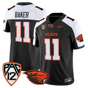 Men's Oregon State Beavers #11 Terry Baker Black Alternate F.U.S.E. 2025 Vapor Limited Stitched Football Jersey