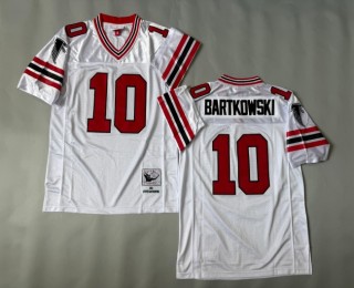 Men's Atlanta Falcons #10 Steve Bartkowski White 1983 Throwbacks Authentics Mitchell & Ness NFL Jersey