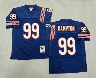 Men's Chicago Bears #99 Dan Hampton Navy 1985 Throwbacks Authentics Mitchell & Ness NFL Jersey