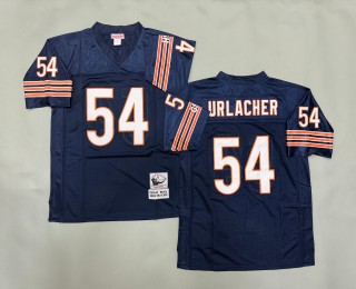 Men's Chicago Bears #54 Brian Urlacher Navy 1985 Throwbacks Authentics Mitchell & Ness NFL Jersey
