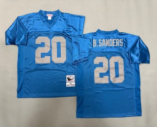 Men's Detroit Lions #20 Barry Sanders Blue 1994 Throwbacks Authentics Mitchell & Ness NFL Jersey