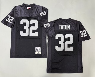 Men's Oakland Raiders #32 Jack Tatum Mitchell & Ness 1976 Throwbacks Authentics Black NFL Jersey