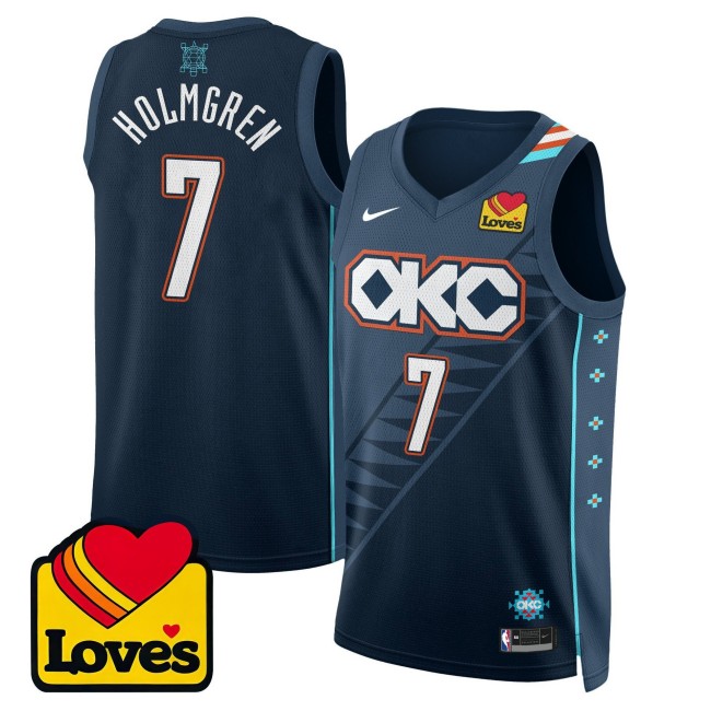 Men's Oklahoma City Thunder #7 Chet Holmgren 2025-26 City Edition Nike Jersey