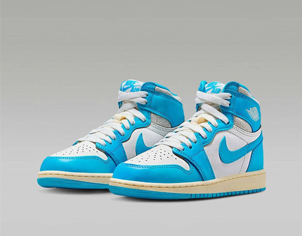 Men's Running Weapon Air Jordan 1 High Blue Shoes 0743 Sneaker
