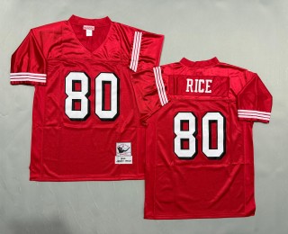 Men's San Francisco 49ers #80 Jerry Rice Mitchell & Ness 1994 Throwbacks Authentics Red Jersey