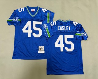 Men's Seattle Seahawks #45 Kenny Easley Royal 1984 Throwbacks Authentics Mitchell & Ness NFL Jersey