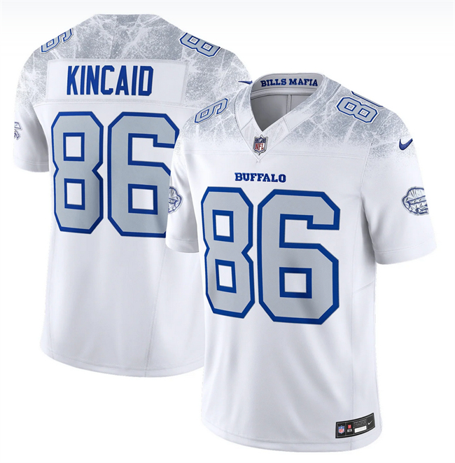 Men's Buffalo Bills #86 Dalton Kincaid White 2025 F.U.S.E. 'Rivalries' Vapor Untouchable Limited Stitched Football Jersey