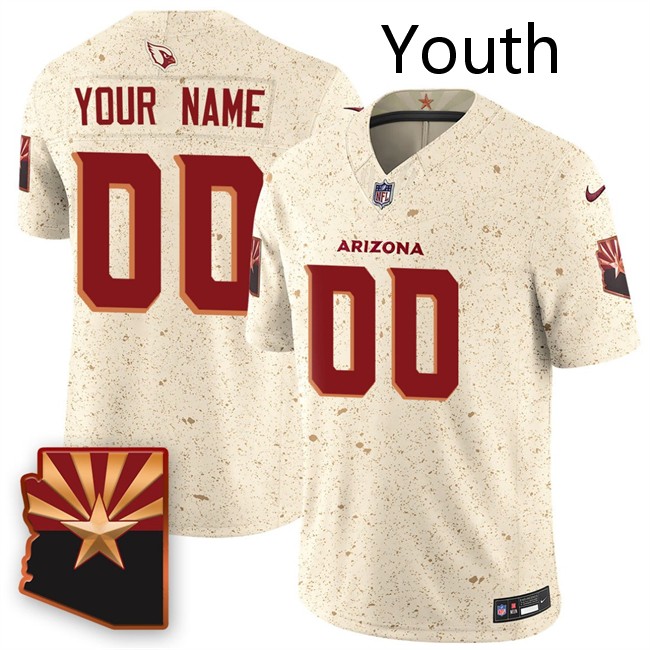 Youth Arizona Cardinals Active Player Custom Built to Last 2025 F.U.S.E. 'Rivalries' Vapor Untouchable Limited Stitched Jersey