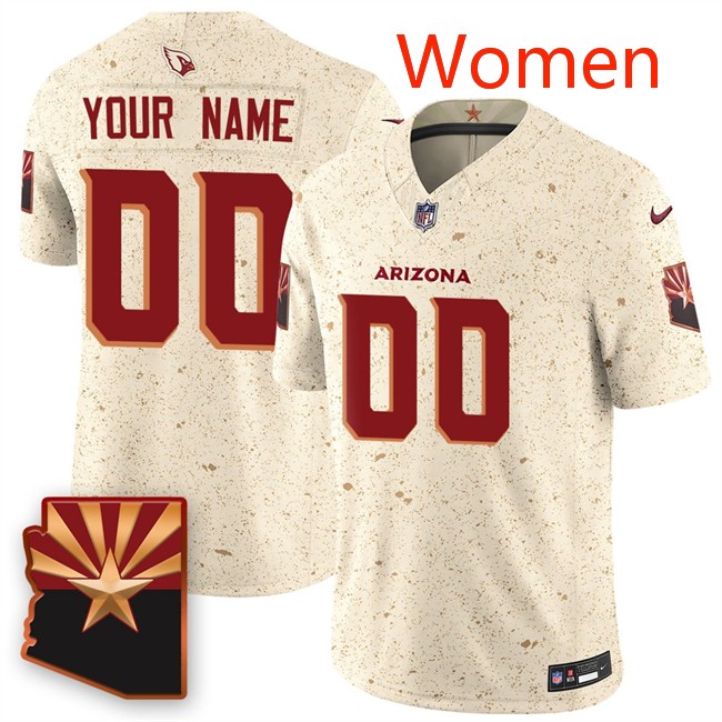 Women's Arizona Cardinals Active Player Custom Built to Last 2025 F.U.S.E. 'Rivalries' Vapor Untouchable Limited Stitched Jersey