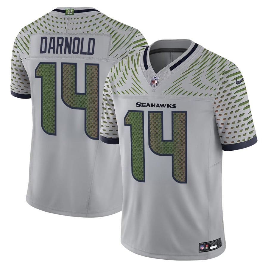 Men's Seattle Seahawks #14 Sam Darnold High-Decibel Zone Nike Rivalries 2025 F.U.S.E. Vapor Limited Jersey
