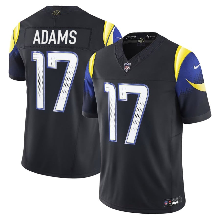 Men's Los Angeles Rams #17 Davante Adams Midnight Mode Nike Rivalries 2025 F.U.S.E. Vapor Limited Jersey
