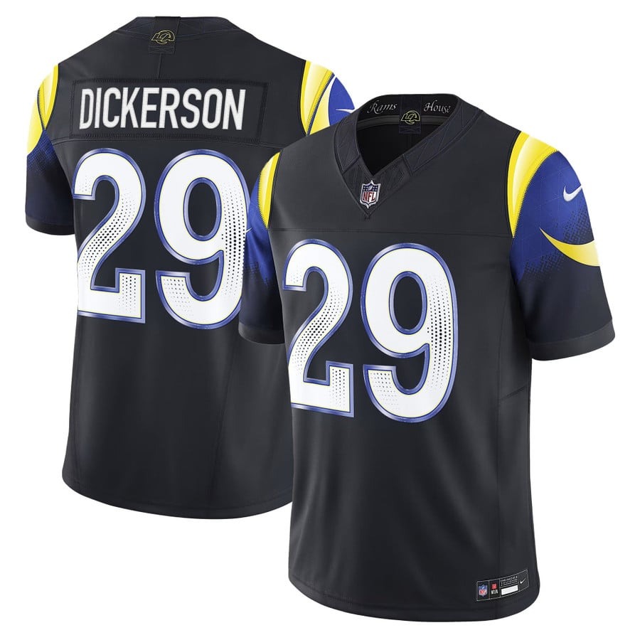 Men's Los Angeles Rams #29 Eric Dickerson Midnight Mode Nike Rivalries 2025 F.U.S.E. Vapor Limited Jersey