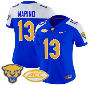 Women's Pittsburgh Panthers #13 Dan Marino Royal Alternate 2025 Nike Vapor Limited Stitched Football Jersey