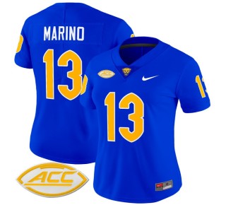 Women's Pittsburgh Panthers #13 Dan Marino Royal 2025 Nike Vapor Limited Stitched Football Jersey