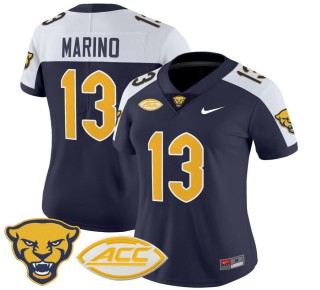 Women's Pittsburgh Panthers #13 Dan Marino Navy Alternate 2025 Nike Vapor Limited Stitched Football Jersey