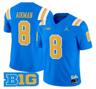 Men's UCLA Bruins #8 Troy Aikman Blue 2025 Vapor Limited Stitched Football Jersey