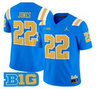 Men's UCLA Bruins #22 Keegan Jones Blue 2025 Vapor Limited Stitched Football Jersey
