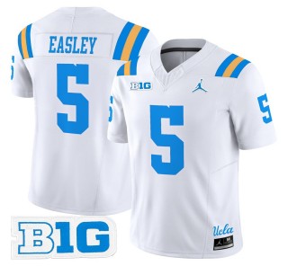 Men's UCLA Bruins #5 Kenny Easley White 2025 Vapor Limited Stitched Football Jersey