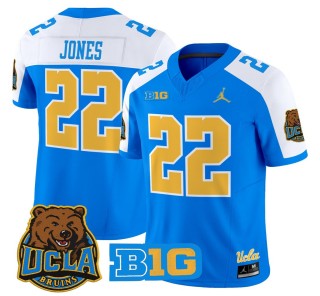 Men's UCLA Bruins #22 Keegan Jones Blue Alternate 2025 Vapor Limited Stitched Football Jersey