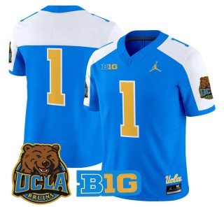 Men's UCLA Bruins #1 Blue Alternate 2025 Vapor Limited Stitched Football Jersey