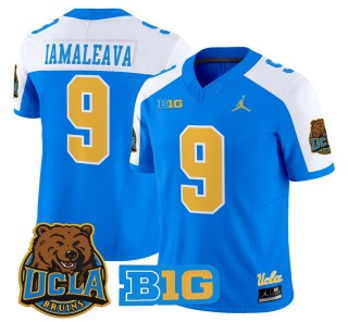 Men's UCLA Bruins #9 Nico Iamaleava Blue Alternate 2025 Vapor Limited Stitched Football Jersey