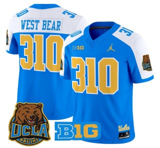 Men's UCLA Bruins 310 West Bear Blue Alternate 2025 Vapor Limited Stitched Football Jersey