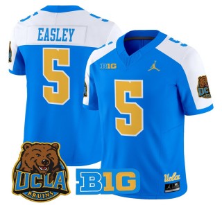 Men's UCLA Bruins #5 Kenny Easley Blue Alternate 2025 Vapor Limited Stitched Football Jersey