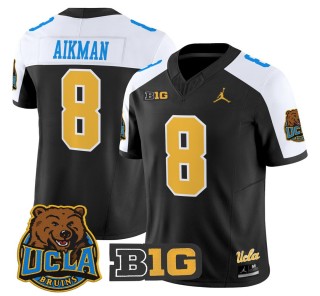 Men's UCLA Bruins #8 Troy Aikman Black Alternate 2025 Vapor Limited Stitched Football Jersey