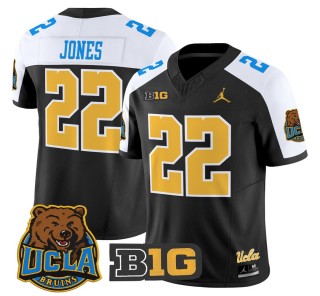 Men's UCLA Bruins #22 Keegan Jones Black Alternate 2025 Vapor Limited Stitched Football Jersey