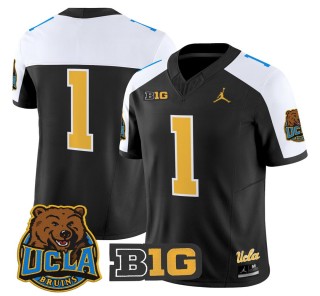 Men's UCLA Bruins #1 Black Alternate 2025 Vapor Limited Stitched Football Jersey