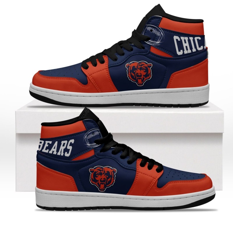 Chicago Bears x Air Jordan 1 High Navy Orange Sneaker